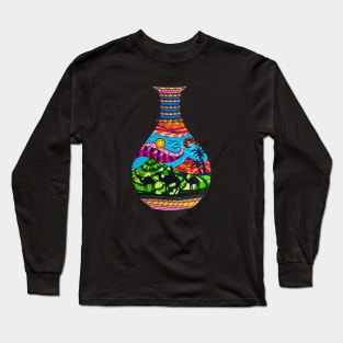 Psychedelic Sand Bottle Long Sleeve T-Shirt